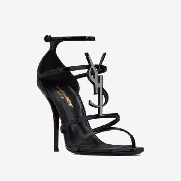 Saint Laurent Cassandra YSL Logo Sandals - Picture 3 of 14